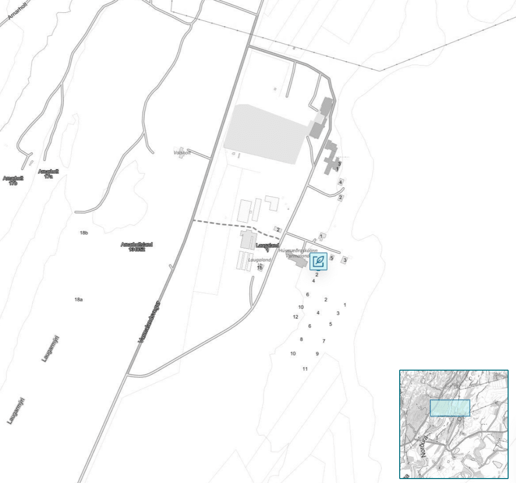 Breyting á aðalskipulagi – Hluti íbúðarsvæðis Varmalands verður verslunar- og þjónustusvæði.